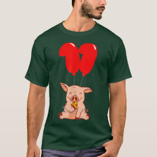 Pizza Pig - 11th Birthday - Kids Balloon Party 225 T-Shirt