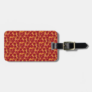 pizza pizza luggage tag