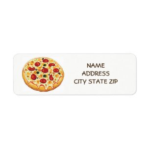 **PIZZA PIZZA PIZZA** RETURN ADDRESS LABELS