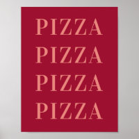 Pizza Pizza Wall Art, Dorm Room Poster, Apartment