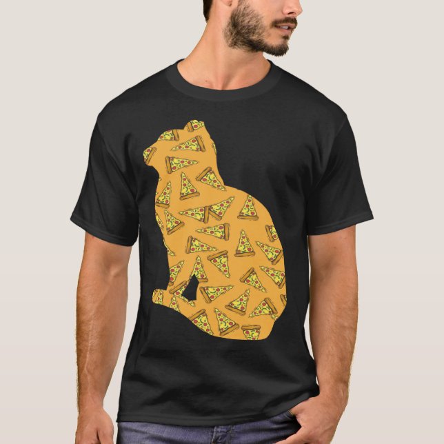 Pizza  Pizzaiolo Pizza Cat T-Shirt (Front)