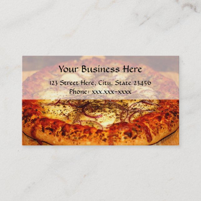 Pizza Pizzeria Business Cards (Front)