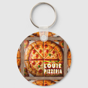 Pizza Pizzeria Design Key Ring
