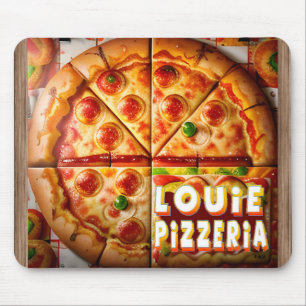 Pizza Pizzeria Design Mouse Mat