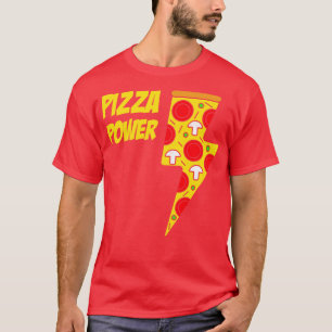 Pizza Power Food Lover Italian Food Funny Men Pizz T-Shirt