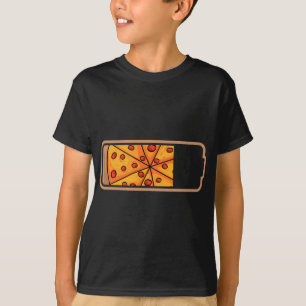 Pizza Power Slice Battery Pizzeria Pizzaiolo Itali T-Shirt