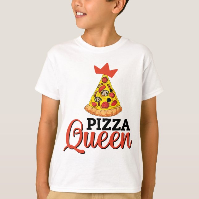 Pizza Queen Funny Pizza  T-Shirt (Front)