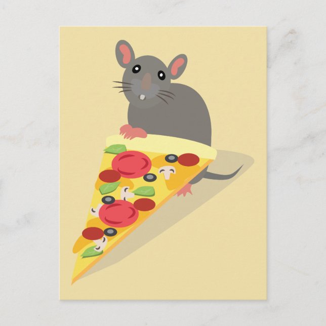 Pizza Rat Postcard (Front)