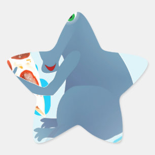 pizza rat star sticker