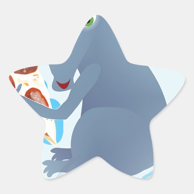pizza rat star sticker (Front)