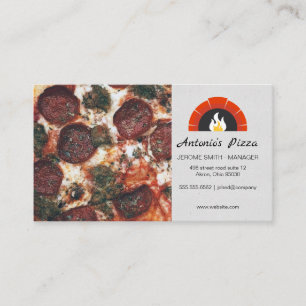Pizza Restaurant   Brick Oven Business Card