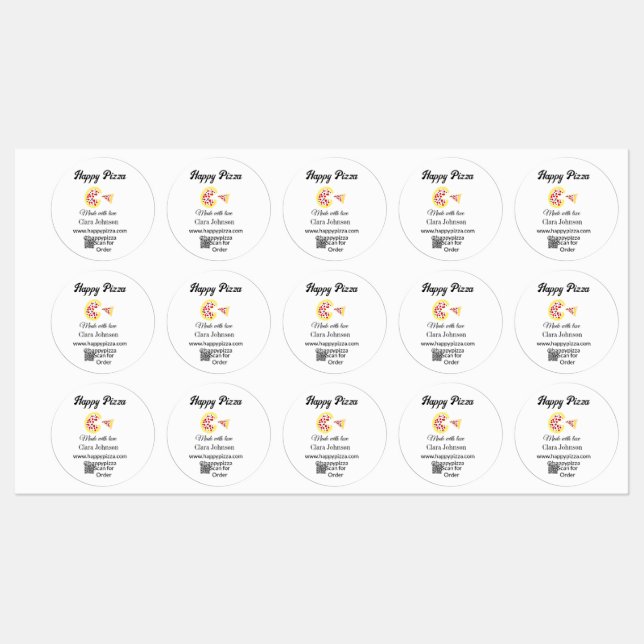 Pizza restaurant cafe pizzeria scan QR code order  (Sheet)