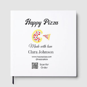 Pizza restaurant cafe pizzeria scan QR code order Guest Book