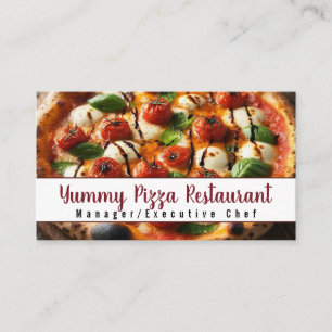 Pizza Restaurant Caterer Catering Service Events Business Card