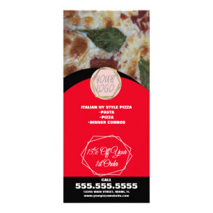 Pizza Restaurant Lunch Specials Business B Rack Card