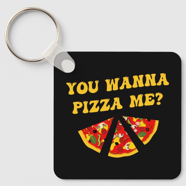 Pizza Restaurant Promotional  Key Ring (Front)