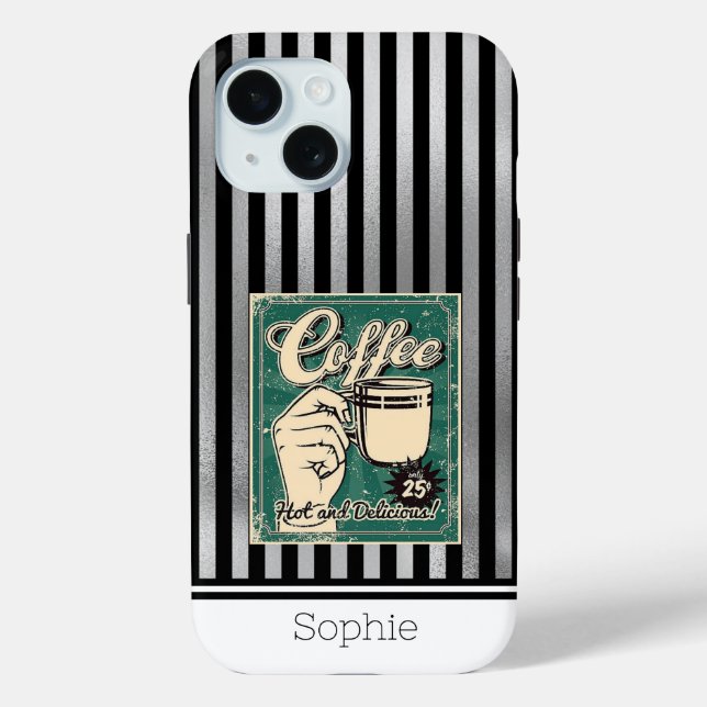 Pizza Retro Samsung  Case-Mate iPhone Case (Back)