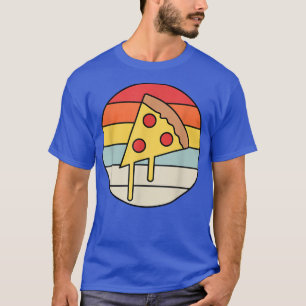 Pizza Retro Vintage Sunset Funny Cheese Lover Food T-Shirt