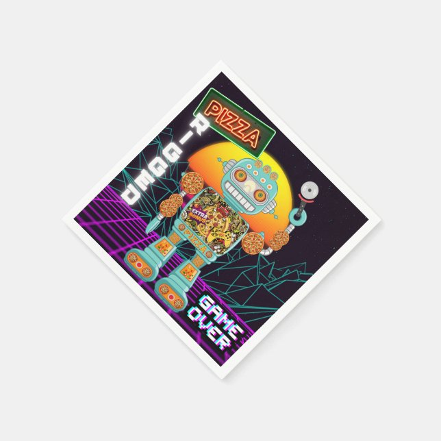 Pizza Rigged - Game Over Napkin (Corner)