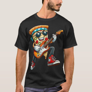 Pizza Rockstar Electric Guitar Music Men Women Kid T-Shirt