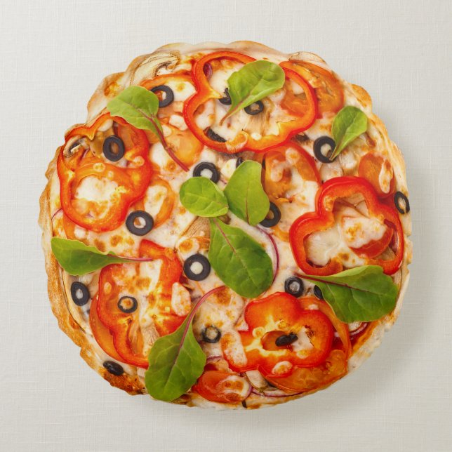 Pizza Round Pillow (Front)