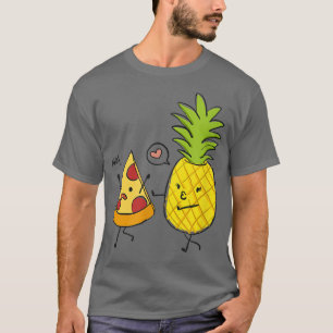 Pizza Running Away From a Pineapple, Funny Summer T-Shirt