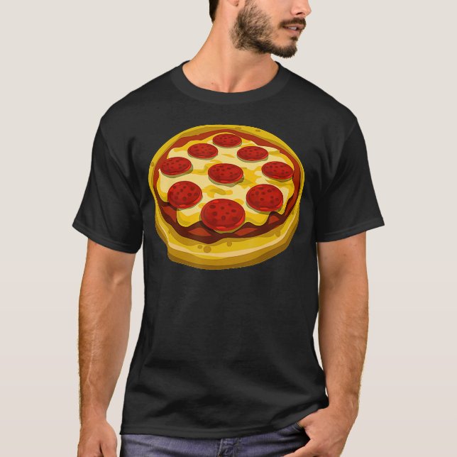 Pizza Salami Cheese Pepperoni Lover Gift  Pizza De T-Shirt (Front)