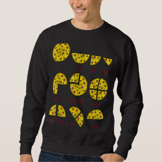Pizza Salami Cheese Quick Math Fractions Math Teac Sweatshirt