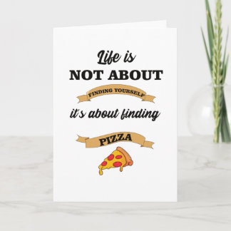 Pizza Sayings Lover Foodie Card