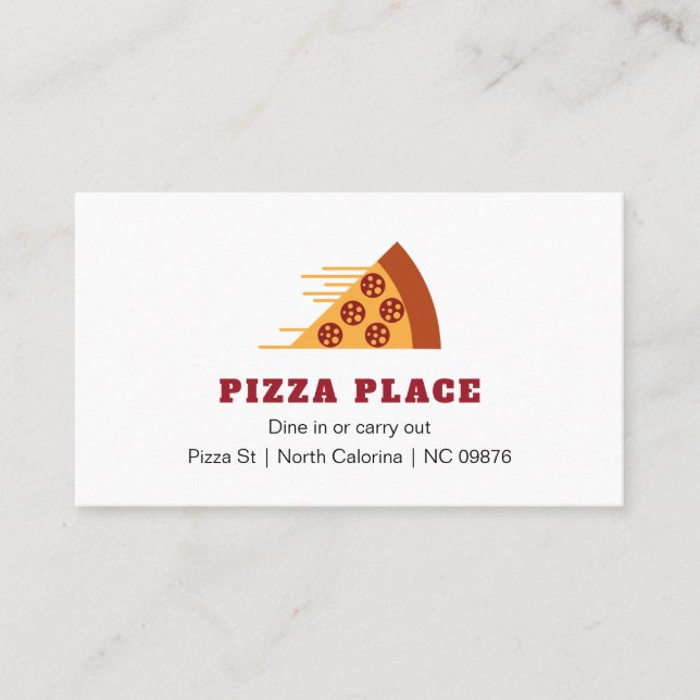 Pizza Shop Business Card (Front)