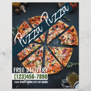 Pizza Shop Food Delivery Flyer