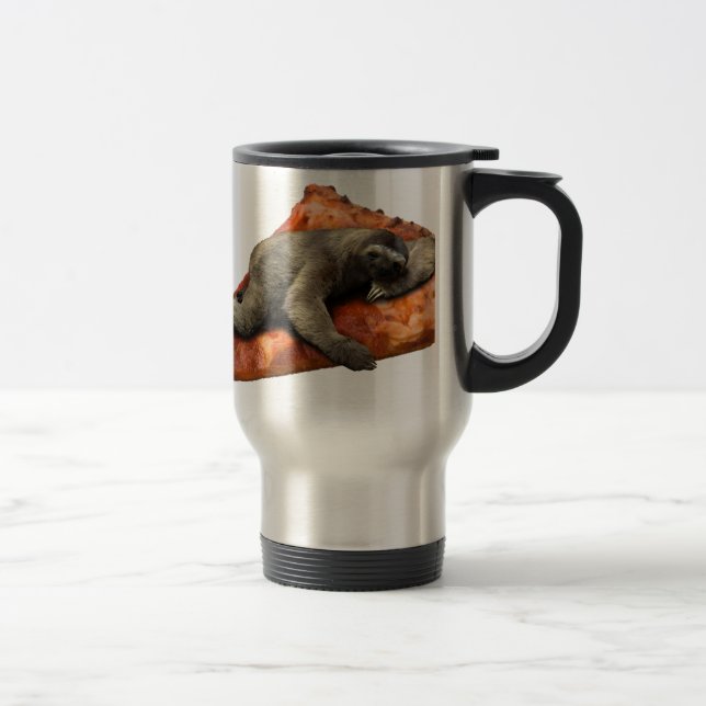 Pizza Slaoth Travel Mug (Right)