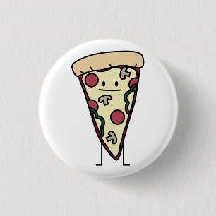 Pizza Slice 3 Cm Round Badge
