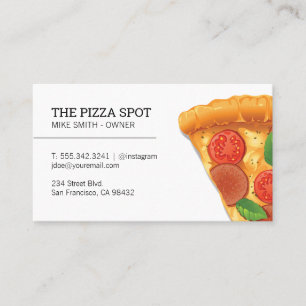 Pizza Slice Business Card