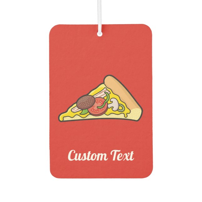 Pizza slice car air freshener (Front)