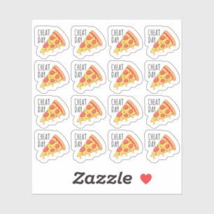 Pizza Slice Cheat Day Reminder Calendar Planner