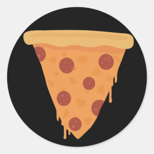 Pizza Slice Classic Round Sticker