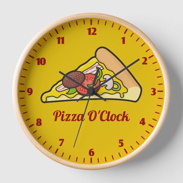 Pizza slice clock (Front)