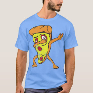 Pizza Slice Dabbing Dab Dancing Vintage Retro Dist T-Shirt