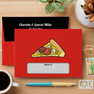 Pizza slice envelopes
