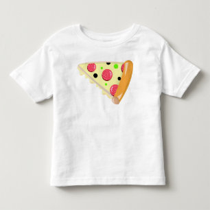 Pizza Slice Father's Day Toddler White T-Shirt