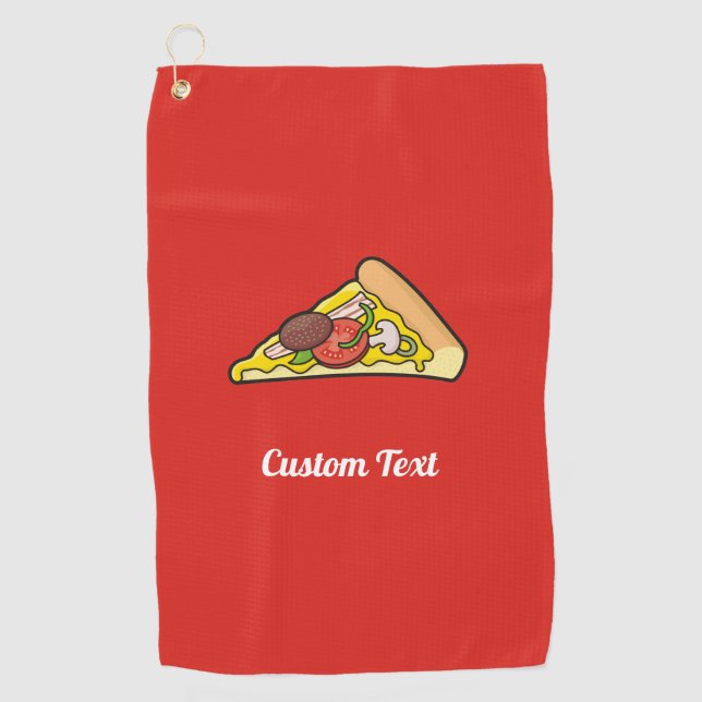 Pizza Slice Golf Towel (Front)