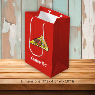 Pizza slice medium gift bag