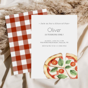Pizza Slice of Fun Birthday Invitation