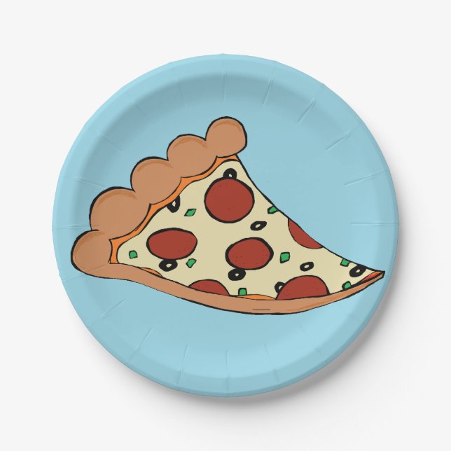 Pizza slice paper plate (Front)