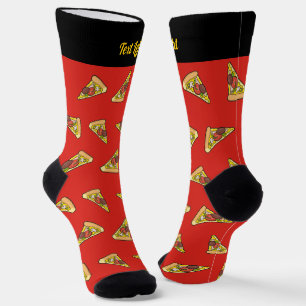 Pizza Slice Pattern Socks