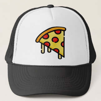 pizza, slice, pizza slice, dripping, pepperoni, fo trucker hat