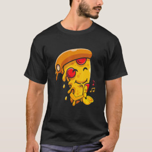 Pizza Slice Playing Saxophone Music Saxophonist Mu T-Shirt