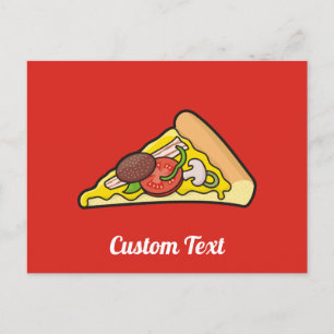 Pizza slice postcard