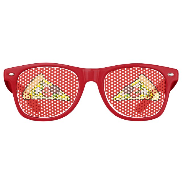 Pizza slice retro sunglasses (Front)